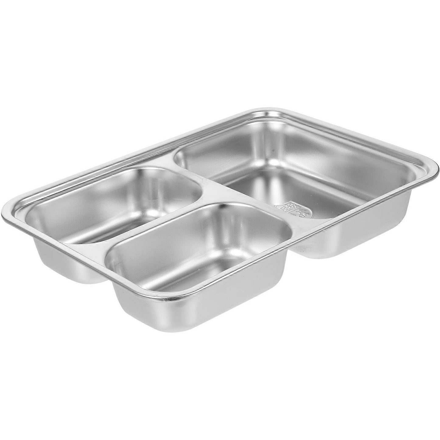 صحن ستيل مقسم 24 سم