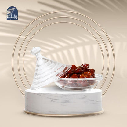 تمرية زجاجية شفافة