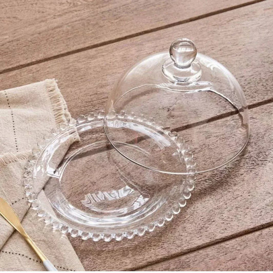 تمرية - صحن تقديم تمر زجاجي بابلز