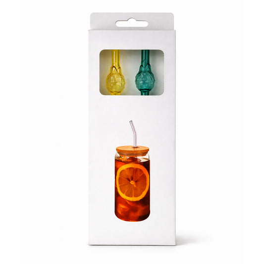 قشة زوجية شكل أناناس ومعها فرشة تنظيف