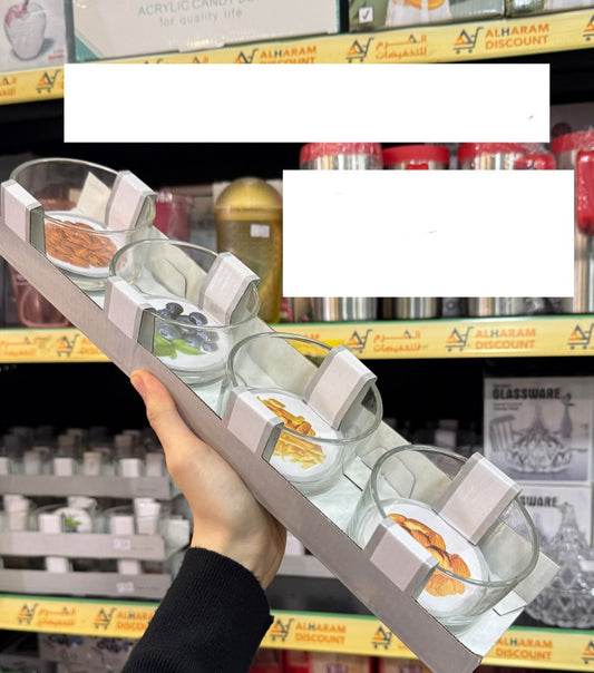 صحون مكسرات دائري