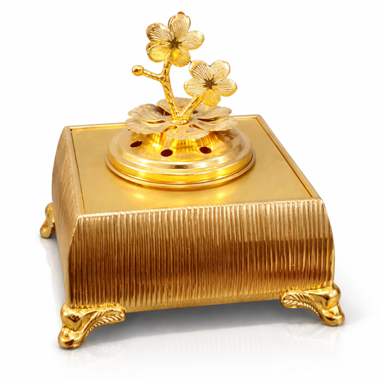 مبخرة الزهرتان بصندوق البخور