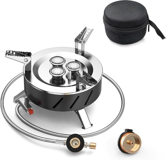 موقد تخييم محمول ثلاثي النواة