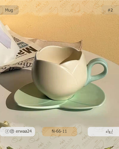 مق ورقة الزنبق بالصحن