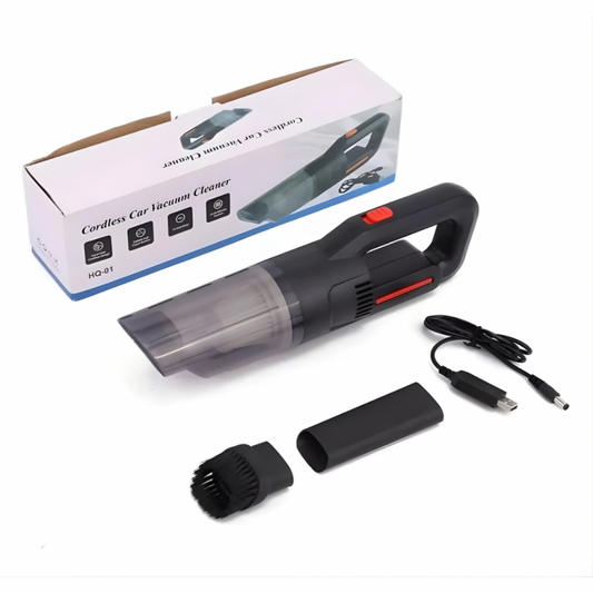 مكنسة محمولة شحن بثلاث رؤس مختلفة لتنظيف السيارات